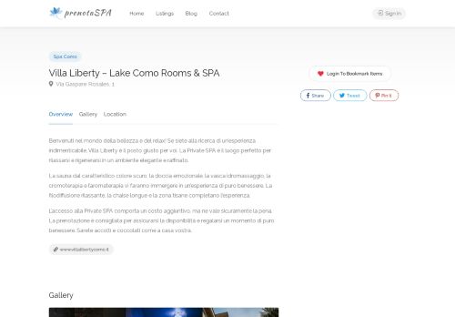 Villa Liberty – Lake Como Rooms & SPA