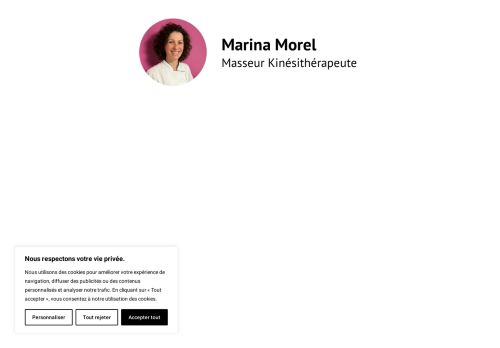 Marina Morel - Masseur Kinésithérapeute à Chapareillan - 38530