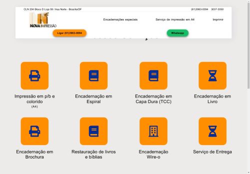 Nova Impressão - Especialista em impressão A4, encadernação Capa Dura e restauração de livros