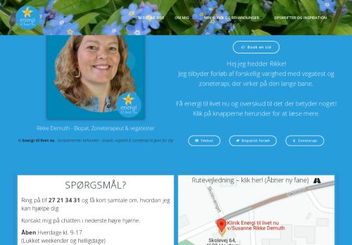 Energi til livet nu - Biopat & zoneterapeut Rikke Demuth
