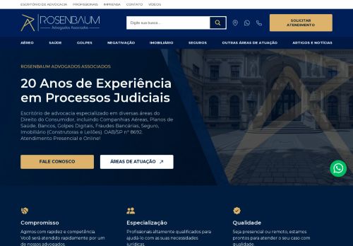 Rosenbaum Advogados - Especialista em Planos de Saúde, Companhias Aéreas, Golpes Bancários e Seguros