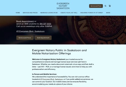 Evergreen Notary Saskatoon