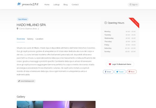HADO MILANO SPA
