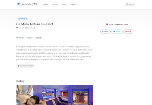 Ca’ Murà, Natura e Resort