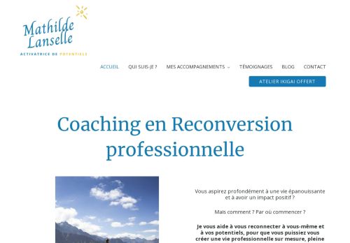 Mathilde Lanselle Coach en reconversion professionnelle (en ligne et présentiel)