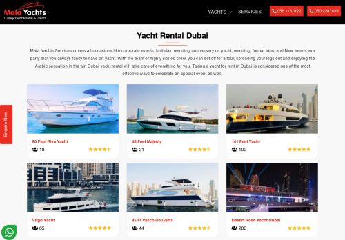 Mala Yacht Rental Dubai