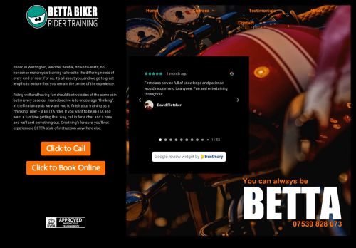 Betta Biker Rider Training