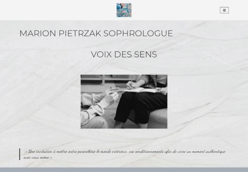 Voix des sens - Marion PIETRZAK Sophrologue