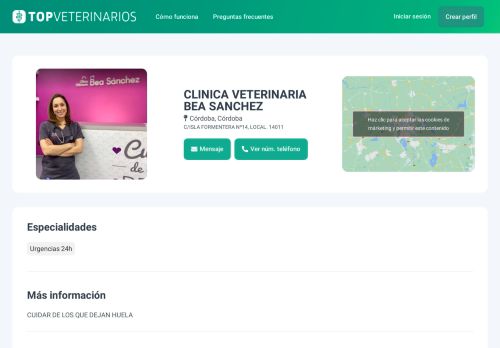 topveterinarios.com/clinica-veterinaria-bea-sanchez