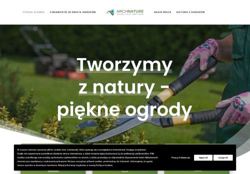 Archnature | Projektowanie, zakładanie ogrodów. Usługi ogrodnicze i brukarskie.