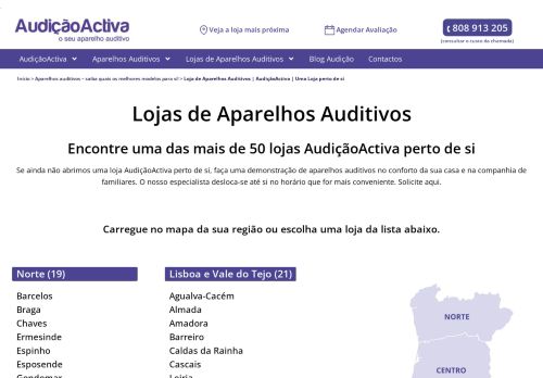 AudiçãoActiva - TODAS AS LOJAS