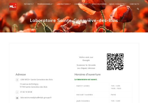 Laboratoire Sainte-Geneviève-des-Bois