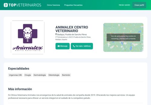 topveterinarios.com/animalex-centro-veterinario