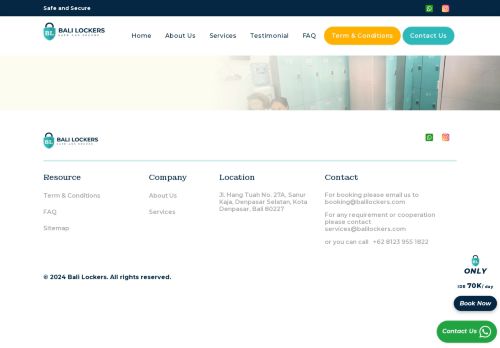 Bali Lockers | Luggage Storage