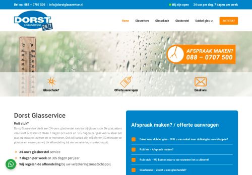 Dorst Glasservice 24/7 | Glashandel & Glaszetters