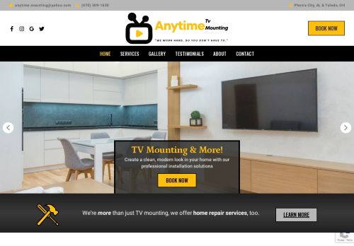 Anytime T.V. Mounting