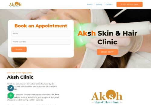 Aksh Skin & Hair Clinic | Dr. Praveen Kumar (AIIMS) MD Dermatologist | Skin Specialist | Hair Expert