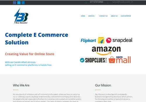 E commerce service provider Amazon.in Amazon.com, Flipkart, Meesho, Ebay, Glowroad Authorized