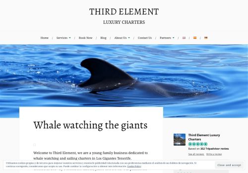 Third Element Luxury Charters Whale Watching & Sailing Charters
