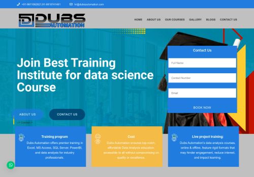 Dubs Automation- Data Analytics Training || Advanced Excel || SQL || Power Bi offline || Python with