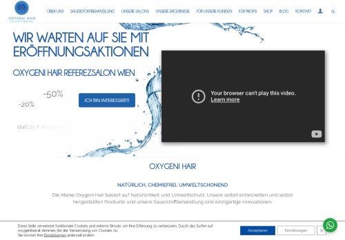 Oxygeni Hair Wien - Sauerstoffbehandlung Salon für Haare und Kopfhaut