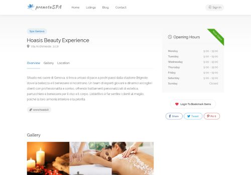 Hoasis Beauty Experience