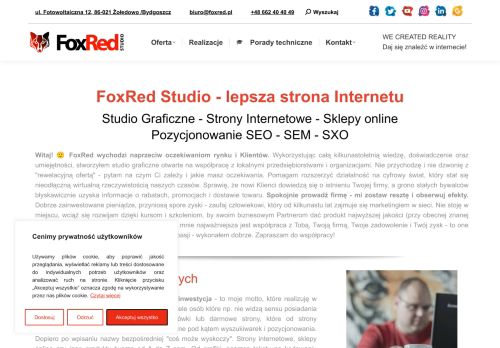 FoxRed - Strony internetowe WWW - Studio Graficzne - Reklama - SXO