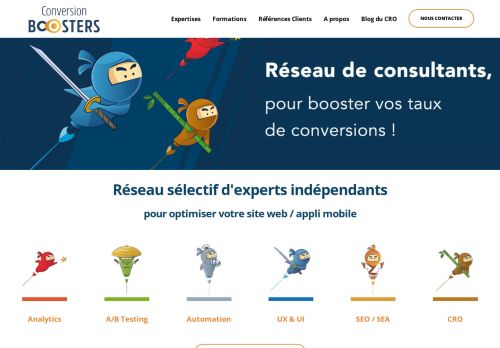 Conversion Boosters - Réseau sélectif de consultants et formateurs en Web-Marketing