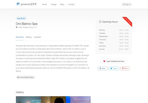 Oro Bianco Spa