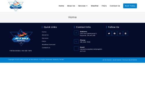Lake Simcoe Jet Ski Rentals