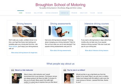 Driving lessons Scunthorpe and Brigg - Broughton School of Motoring
