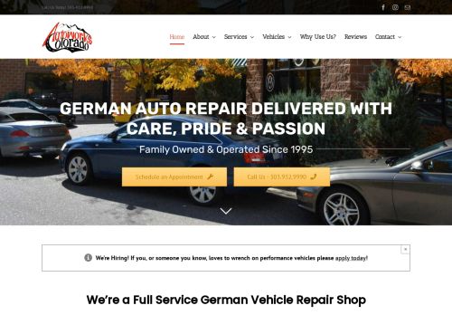 German Auto Repair, Service, Maintenance: Denver, CO