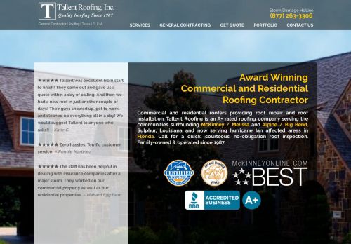 Tallent Roofing, Inc.