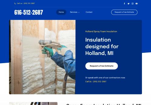 hollandsprayfoaminsulation.com