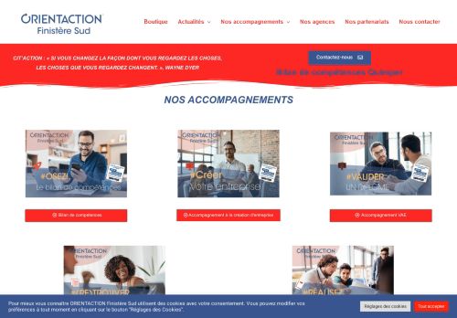 Bilan de compétences, bilan d'orientation, VAE, coaching ORIENT'ACTION® QUIMPER