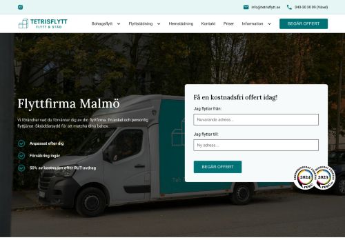 Tetrisflytt & Städ - Flyttfirma Malmö