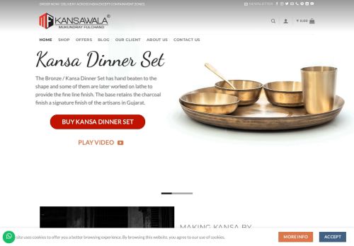 Kansawala Online Shop | Bronze, Brass, Copper Kitchen Utensil