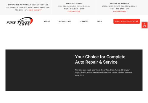 Fine Tuned Automotive - Aurora Location