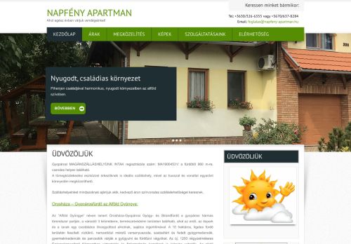 Napfény apartman