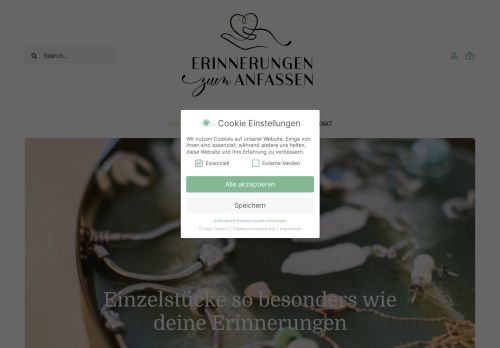 Erinnerungen zum Anfassen - Erinnerungsschmuck & Muttermilchschmuck