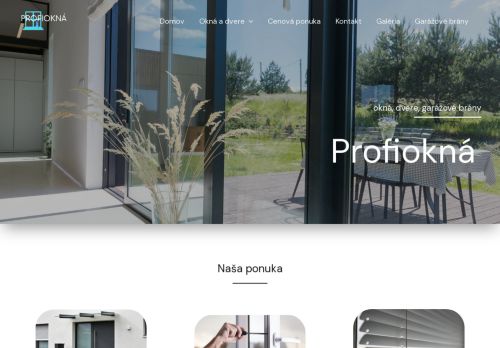 Profiokná - Okná, dvere, garážové brány