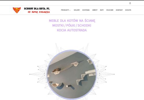 SCHODY DLA KOTA . PL - Półki meble na ścianę dla kota