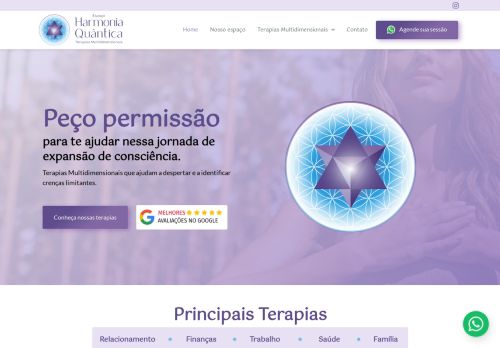 Espaço Harmonia Quântica Terapias|Thetahealing|Constelação Familiar|Hipnose Clínica|Barras de