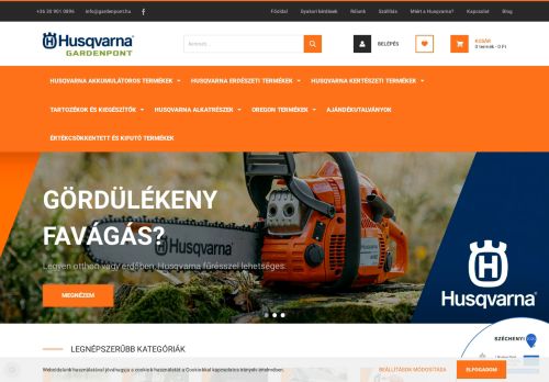 Gardenpont.hu - Husqvarna szakkereskedés