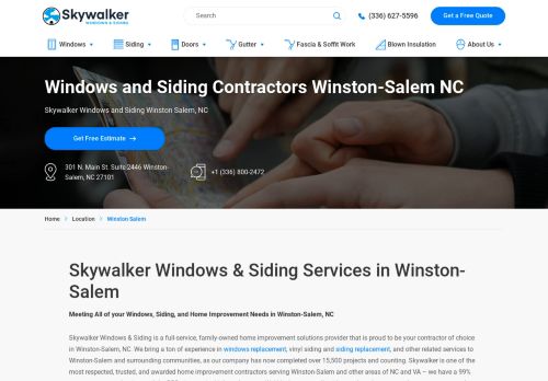 Skywalker Windows And Siding winston-salem