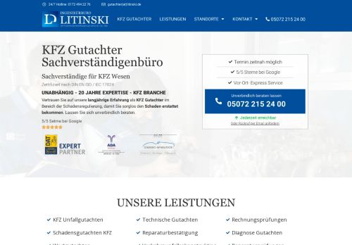 Ingenieurbüro Litinski I KFZ Sachverständigen Büro