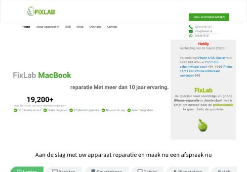 Apples Reparatie Amsterdam Fixlab