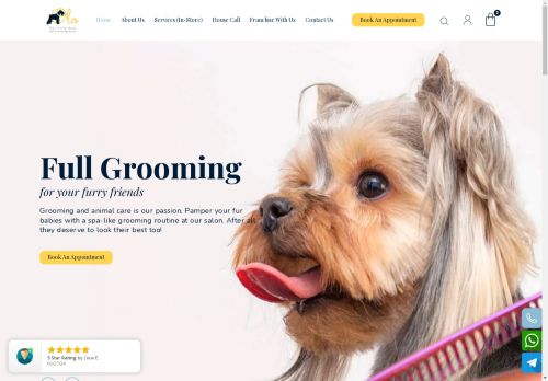 Pet Boarding Bubble Pet Grooming Concept Of A Grooming Salon