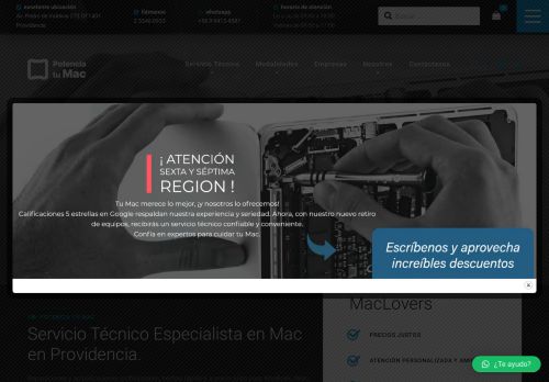 Potencia tu Mac - Servicio Técnico Premium Mac