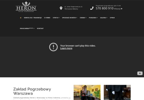 HERON Zakład pogrzebowy Cmentarz Północny / Cm. Wólka Węglowa